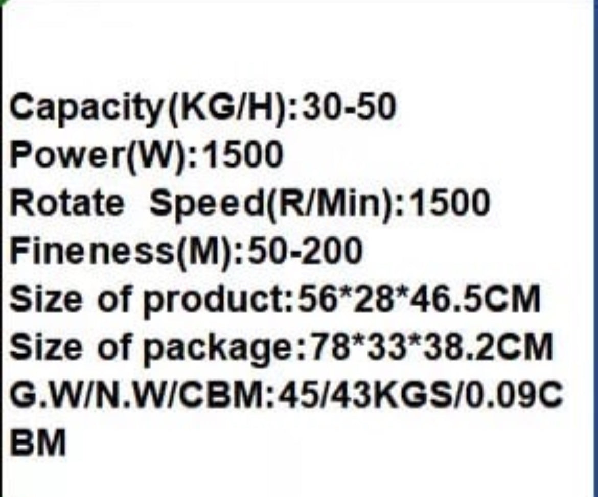 Molino de café industrial ajustable