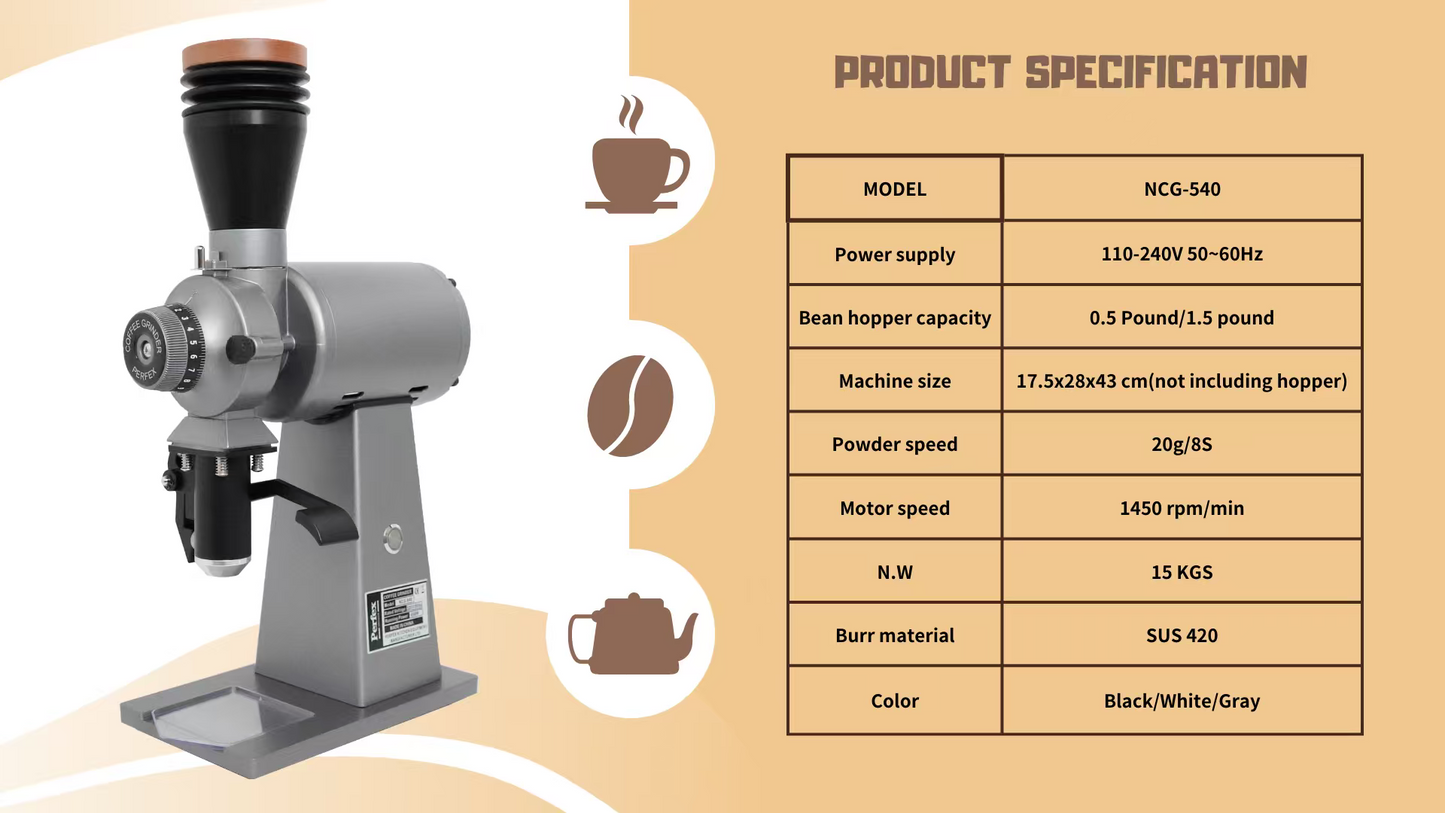 Molino de Café Profesional 90 mm 600W