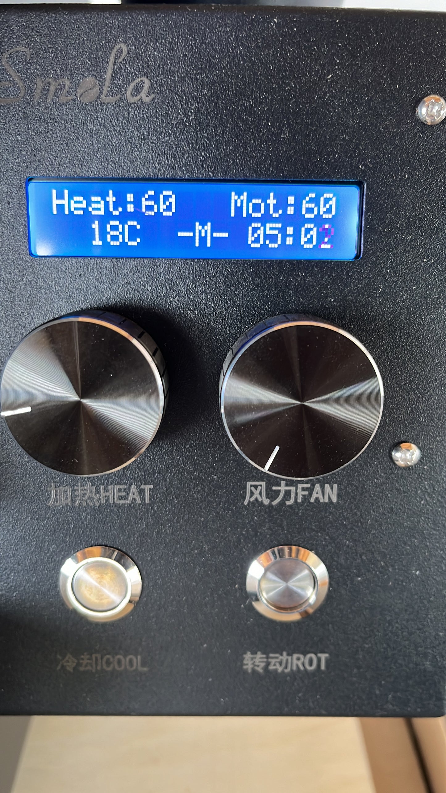 Tostadora de tambor 300g Smola con ciclón c/conector Artisan