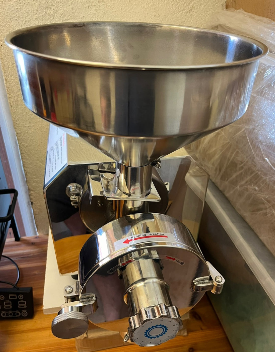 Molino de café industrial ajustable – Home Roaster Chile